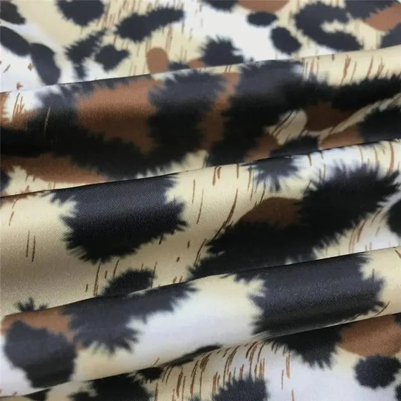 Stevvex women's leopard print cardigan knit fabric with long sleeves beige black brown on Tampa Home & Garden Store
