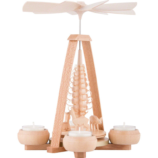 German Candle Pyramid - Carved Deer Tree - Tampa Home & Garden Store