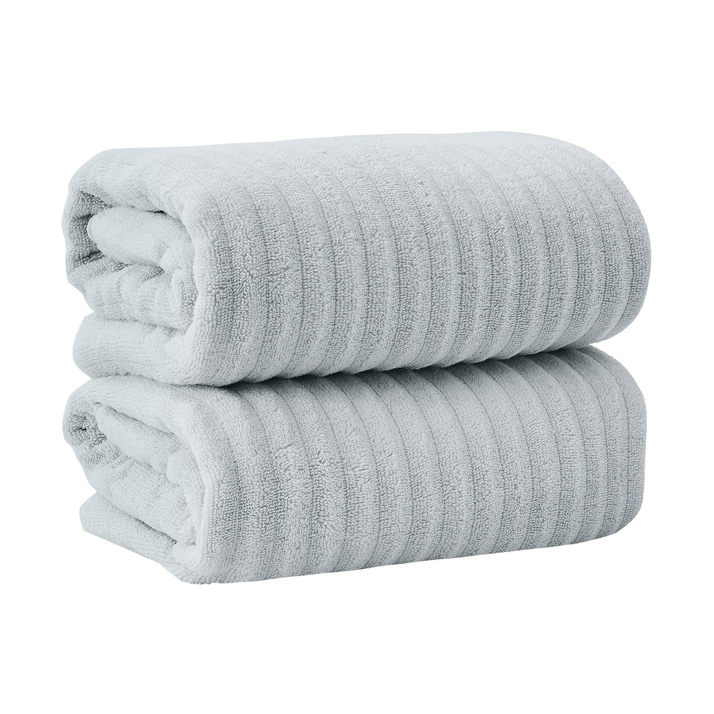 Luxury Combed Cotton and Ribbed Bath Towels