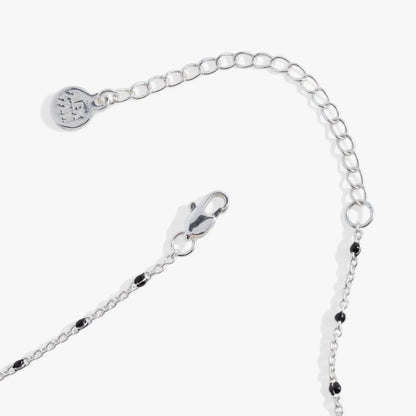 Skeleton Necklace by Alex and Ani in silver with round charm on Tampa Home & Garden Store