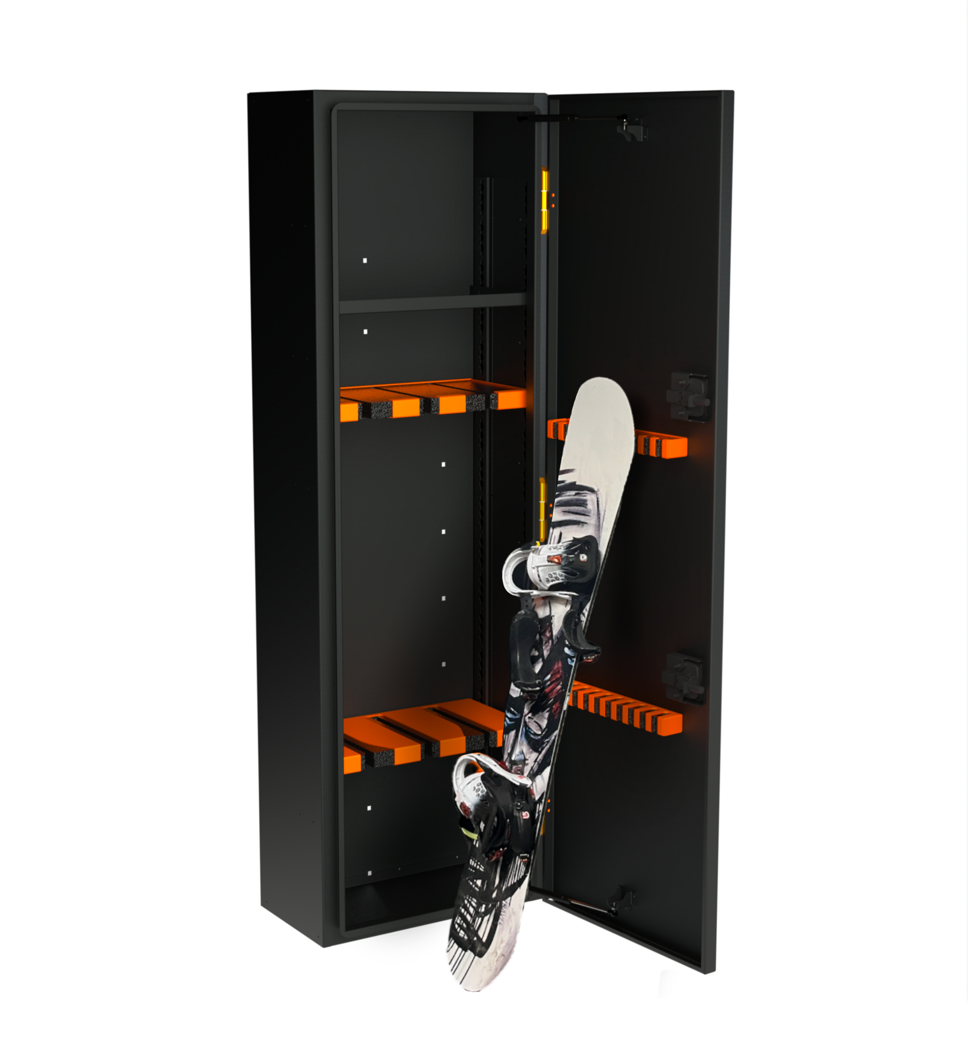 Avatar Ski 6 Storage Box black with orange rack for skis and snowboard avatar offroad on Tampa Home & Garden Store