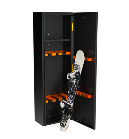 Avatar Ski 6 Storage Box black with orange rack for skis and snowboard avatar offroad on Tampa Home & Garden Store