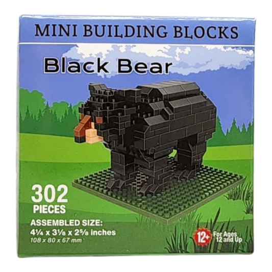 Mini Building Blocks - Black Bear