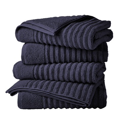 Luxury Combed Cotton and Ribbed Bath Towels
