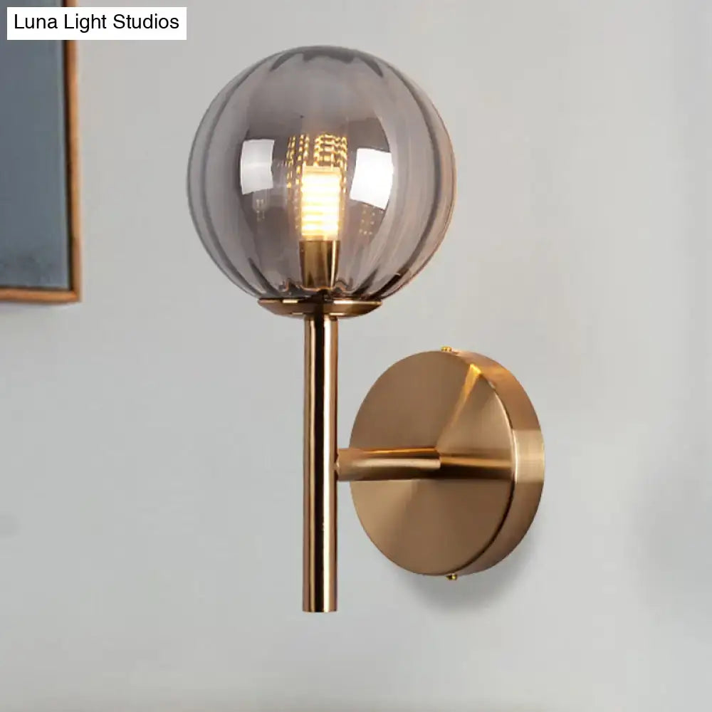 Amber Red Green Glass Wall Sconce with brass mount by Decorbites on Tampa Home & Garden Store