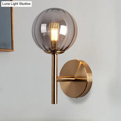 Amber Red Green Glass Wall Sconce with brass mount by Decorbites on Tampa Home & Garden Store