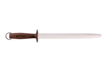 12-inch oval ceramic honing rod STEELPORT with wooden handle Store on Tampa Home & Garden Store