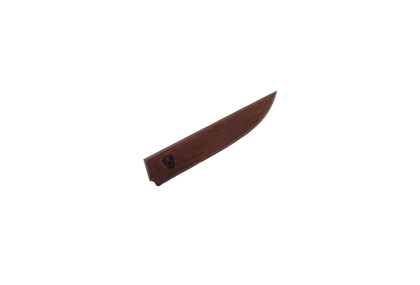 6-inch boning knife sheath by STEELPORT Knife Co., brown wood with S logo on Tampa Home & Garden Store
