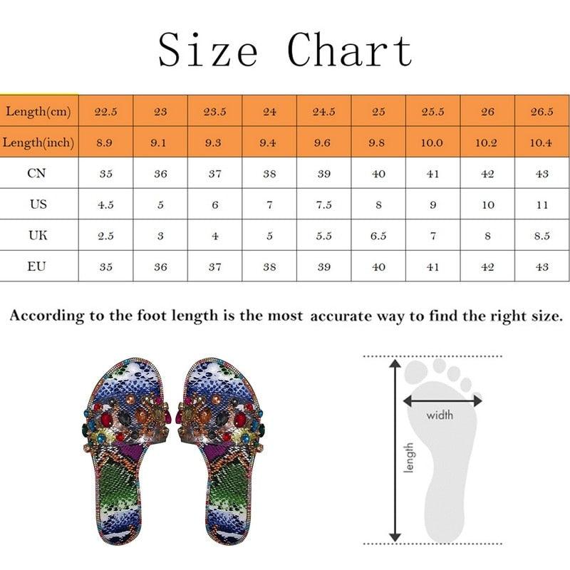 Rhinestone slides Stevvex with multicolor uppers, open-toe flat slip-ons, 2 sandals on Tampa Home & Garden Store
