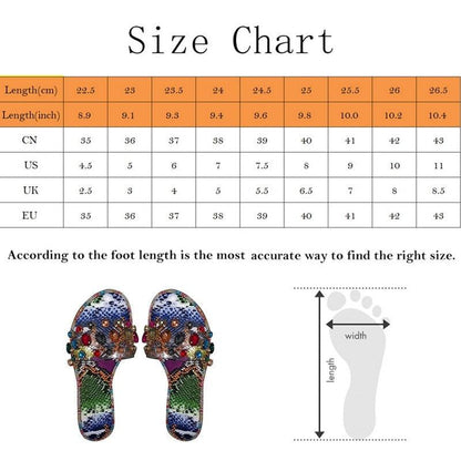 Rhinestone slides Stevvex with multicolor uppers, open-toe flat slip-ons, 2 sandals on Tampa Home & Garden Store