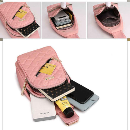Women's Nylon Crossbody Bag for Travel and Hiking