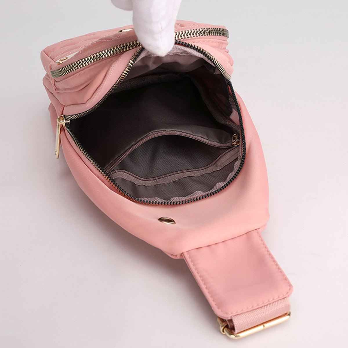 Women's Nylon Crossbody Bag for Travel and Hiking