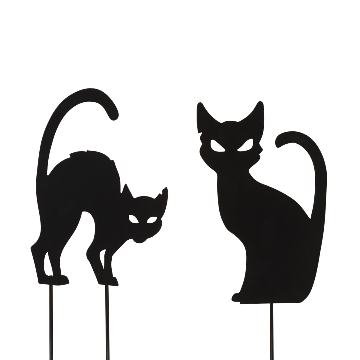 Piquet de jardin Chat noir -