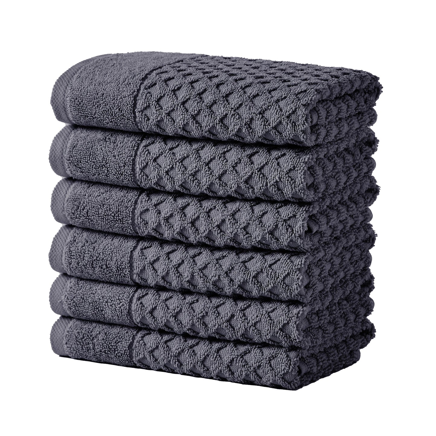 Cotton Diamond Waffle Weave Bath Towel Set