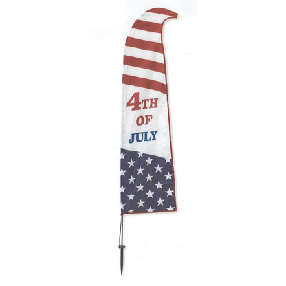 Bannière Americana de 45 pouces avec piquet - 4 juillet