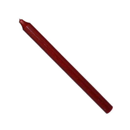 Rustic Taper Dinner Candle - 12 Inch Bordeaux - Tampa Home & Garden Store