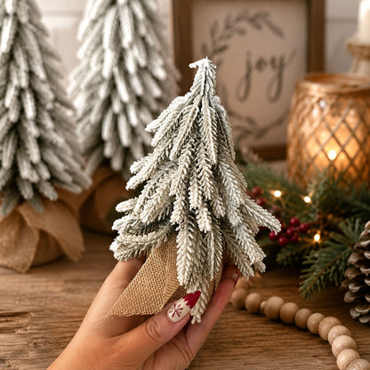 Sapins de Noël enneigés NOUVEAU