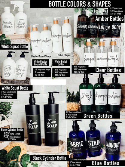 16oz Plastic Cleaning Bottles With Spray Pump