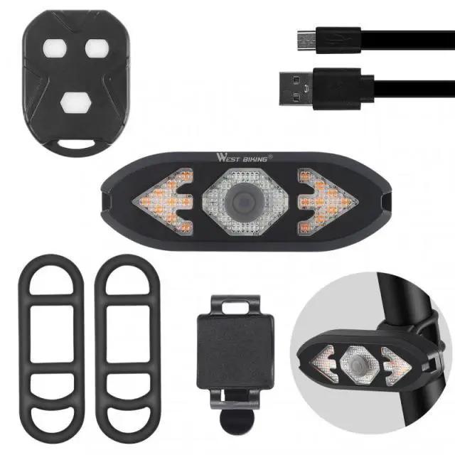 Smart Bike Light With Wireless Remote Taillight