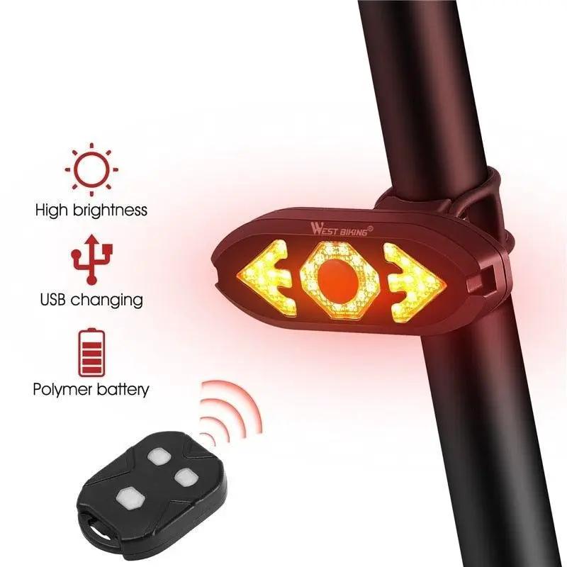 Smart Bike Light With Wireless Remote Taillight