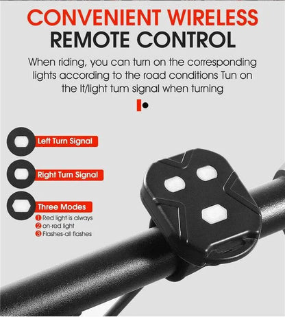 Smart Bike Light With Wireless Remote Taillight