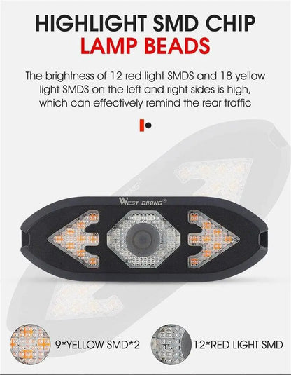 Smart Bike Light With Wireless Remote Taillight