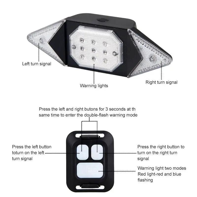 Smart Bike Light with Wireless Remote Signals