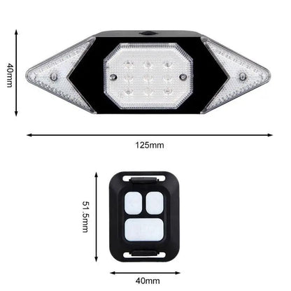 Smart Bike Light with Wireless Remote Signals