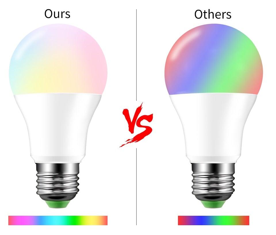 Stevvex smart RGBW LED light bulb with color-changing RGB, E27 base, 2-pack on Tampa Home & Garden Store