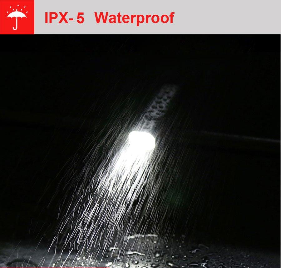 Stevvex bicycle light set USB rechargeable front headlight and rear light IPX-5 waterproof on Tampa Home & Garden Store