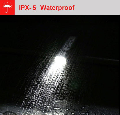 Stevvex bicycle light set USB rechargeable front headlight and rear light IPX-5 waterproof on Tampa Home & Garden Store