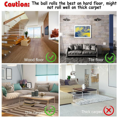 Smart Led Cat Ball with Bell and Feather
