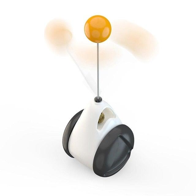Stevvex smart interactive cat toy with LED rotating ball, bell and feather USB rechargeable on Tampa Home & Garden Store