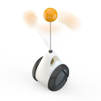 Stevvex smart interactive cat toy with LED rotating ball, bell and feather USB rechargeable on Tampa Home & Garden Store