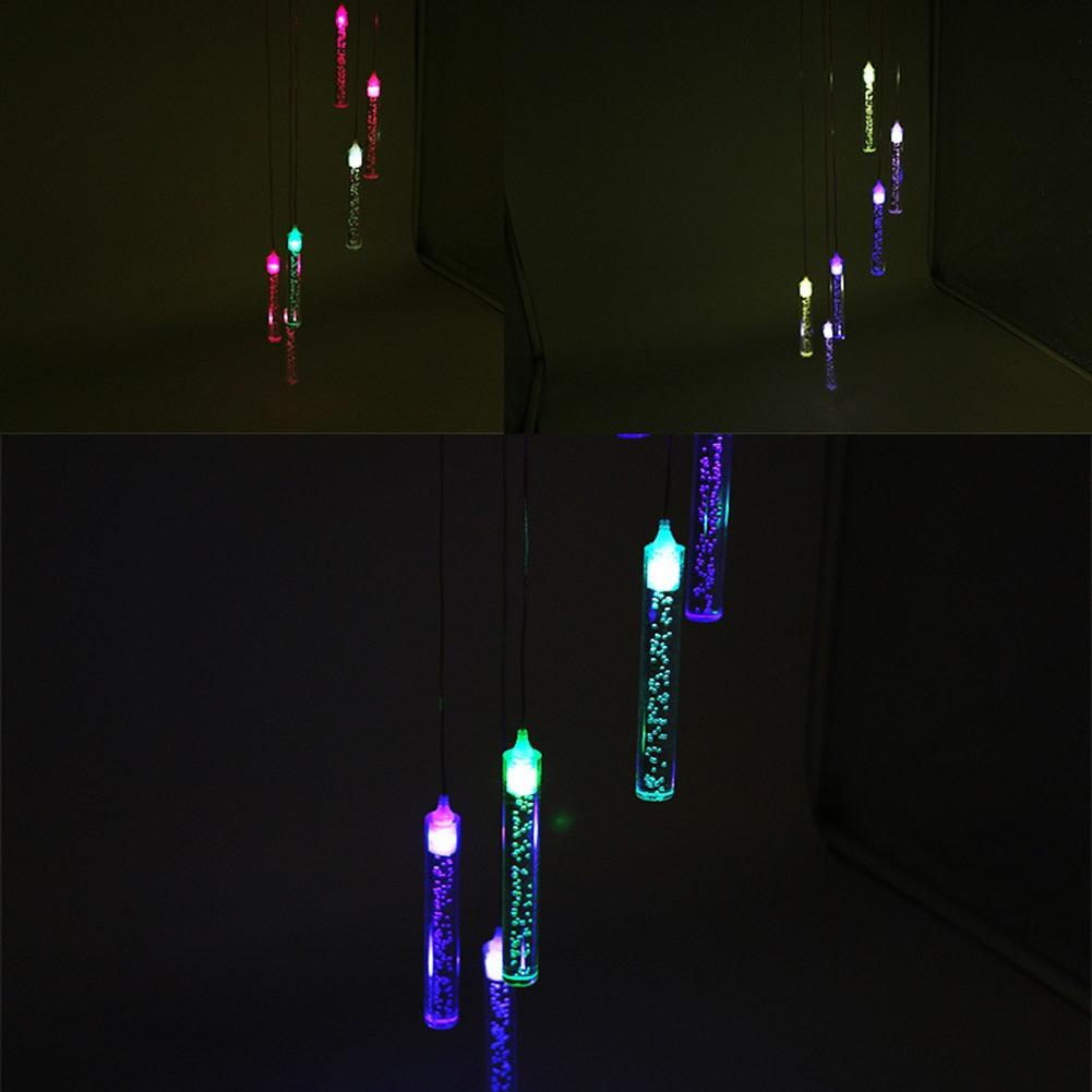 Smart Solar Wind Chime Lamp With Bubble Columns