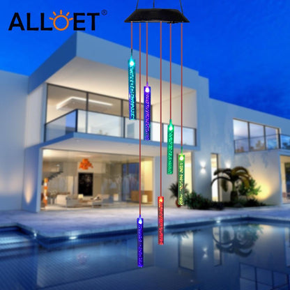 Smart Solar Wind Chime Lamp With Bubble Columns