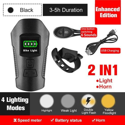 Smart Waterproof Bike Light USB Rechargeable