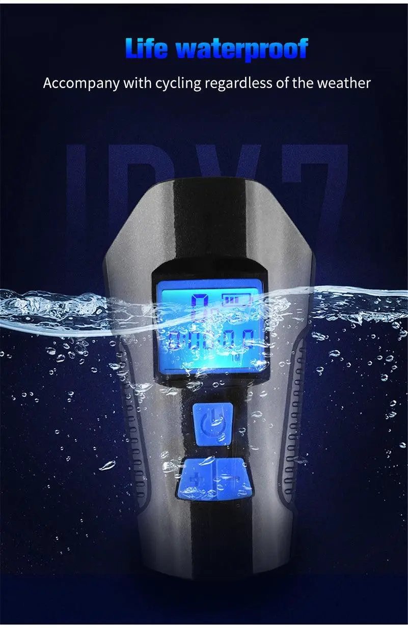 Smart Waterproof Bike Light USB Rechargeable