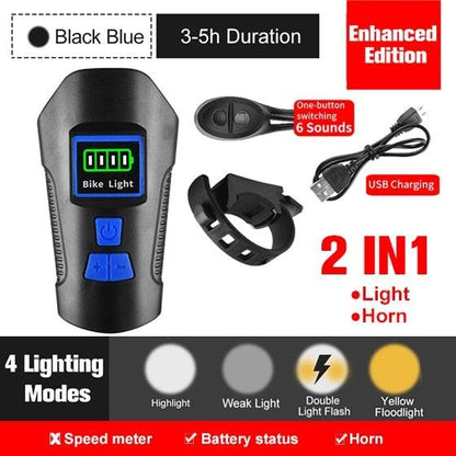 Smart Waterproof Bike Light USB Rechargeable