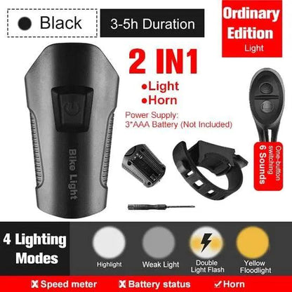 Smart Waterproof Bike Light USB Rechargeable