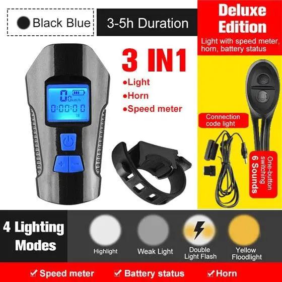 Smart Waterproof Bike Light USB Rechargeable
