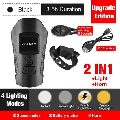 Smart Waterproof Bike Light USB Rechargeable