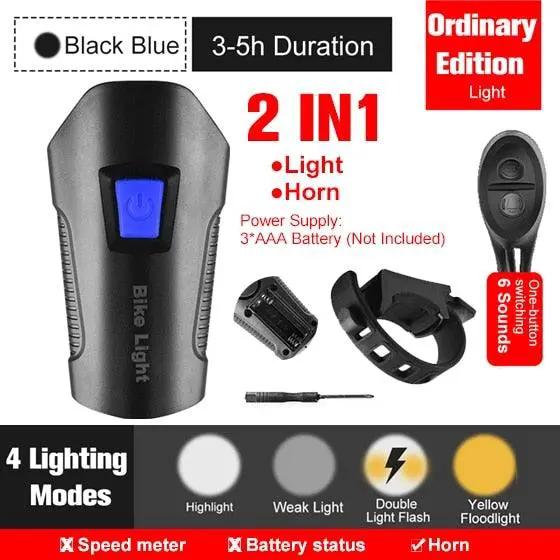 Smart Waterproof Bike Light USB Rechargeable