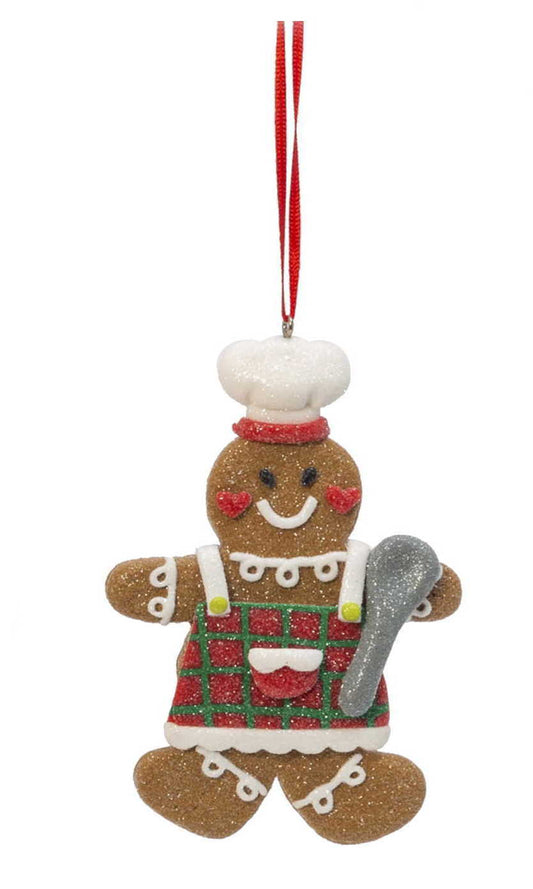 Clay Dough Gingerbread Ornament - With Spoon - Tampa Home & Garden Store