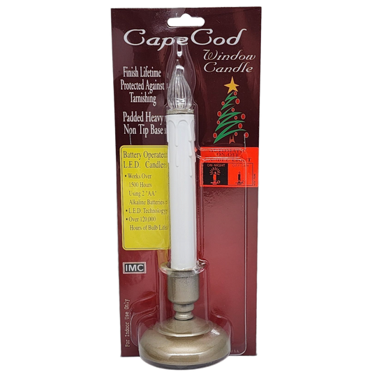 Cape Cod LED Window Candle - Pewter - Tampa Home & Garden Store