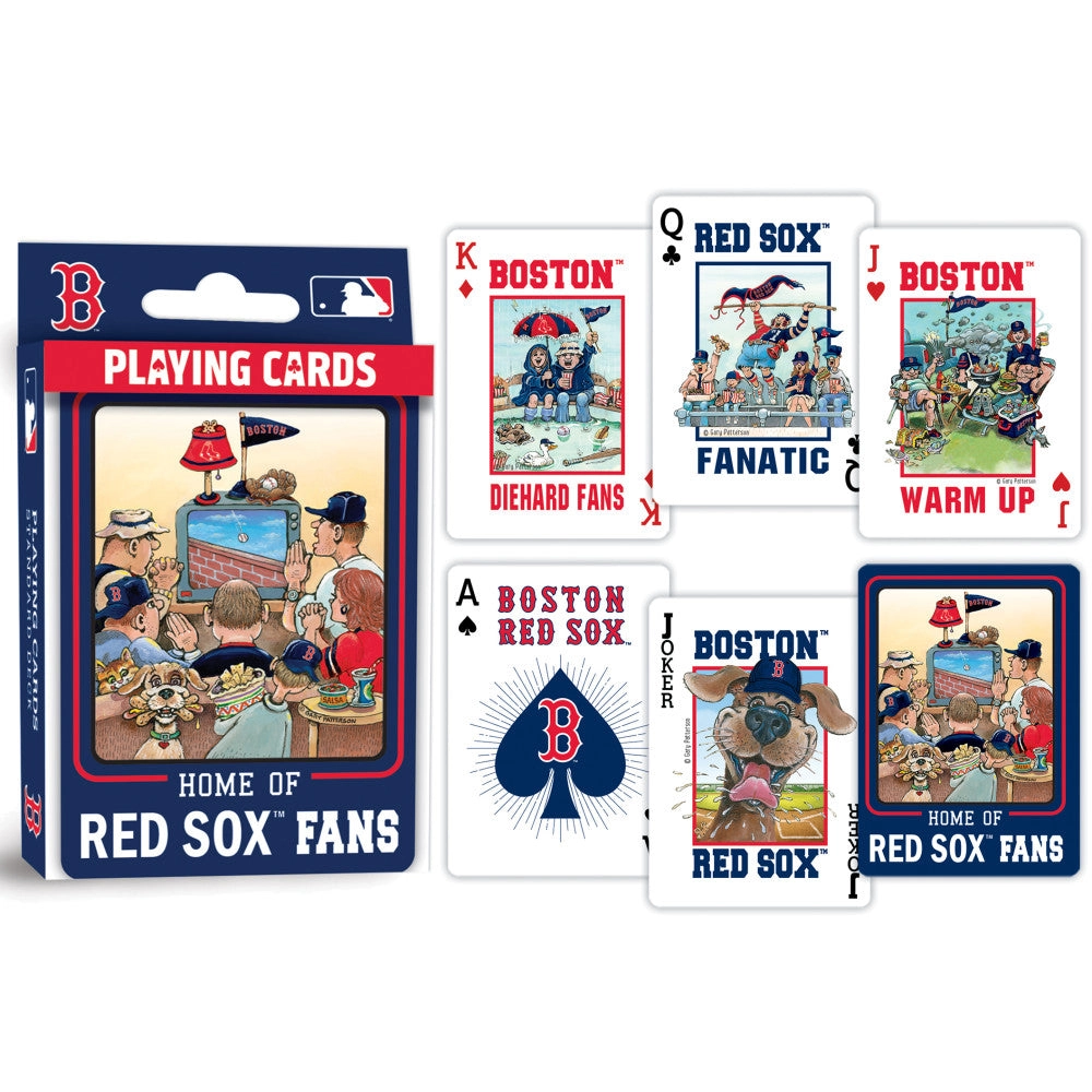 Boston Red Sox Fan Deck Playing Cards, 54-card deck, brand The Country Christmas Loft on Tampa Home & Garden Store