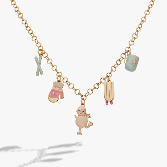 Winter Wonderland Multi Charm Necklace by ALEX AND ANI with gold-tone chain and charms on Tampa Home & Garden Store