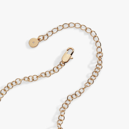 Winter Wonderland Multi Charm Necklace gold-tone chain with round disc charm and lobster clasp on Tampa Home & Garden Store