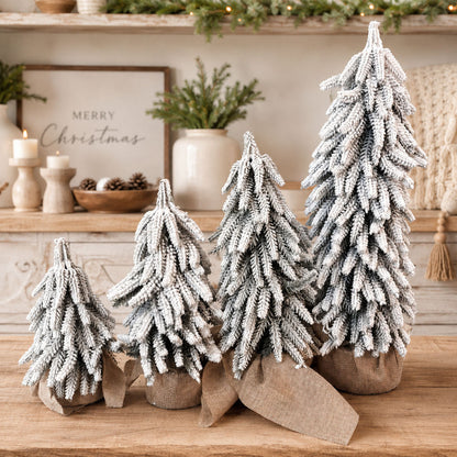 Sapins de Noël enneigés NOUVEAU