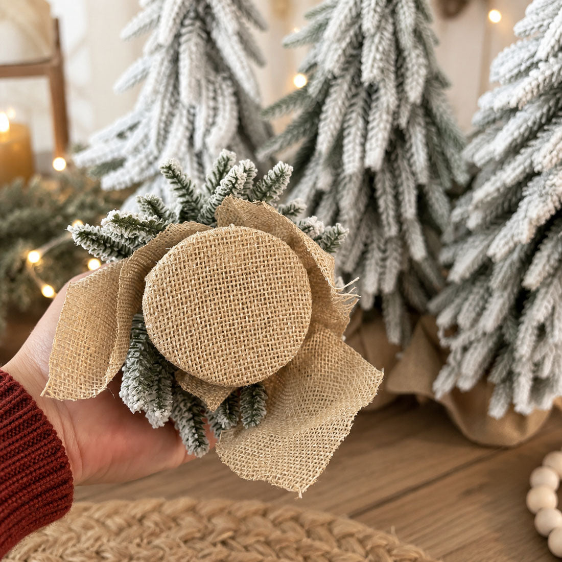 Sapins de Noël enneigés NOUVEAU